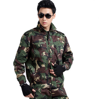 户外迷彩服套装 男女军训特种兵军迷长袖套装军训拓展作训服 04迷彩