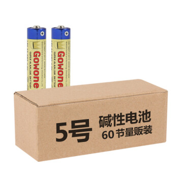 Gowone 购旺 出口耐用型 不可充电环保碱性电池 批发量贩装AA 5号电池LR6 60节一盒