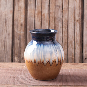 厂家批发 可定制logo 家居摆件 陶瓷花瓶 三件套景德镇 手工创意 矮瓶