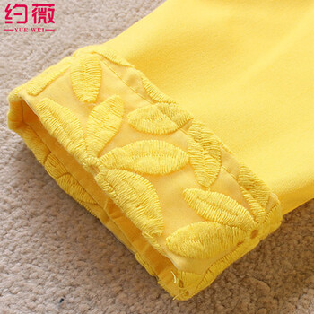 约薇  2015新款春装短款蕾丝西服七分袖女装小西装女外套薄 修身韩版潮  W078 黑色 M