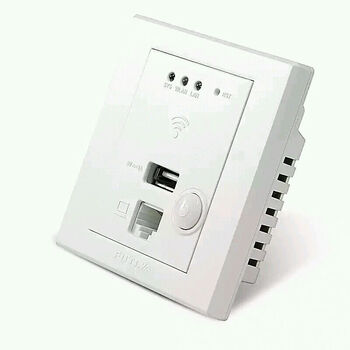 福田wifi无线路由器插座面板 穿墙王app墙壁式路由器插座带usb充电