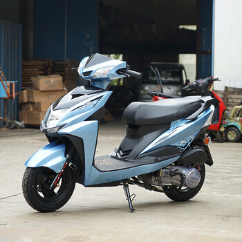 风感觉 尚领踏板摩托车125cc燃油车男女式省油助力车复古双座街车可