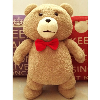 简单爱原版ted贱熊电影粗口小熊玩偶泰迪熊毛绒公仔玩具抱枕礼物 站熊