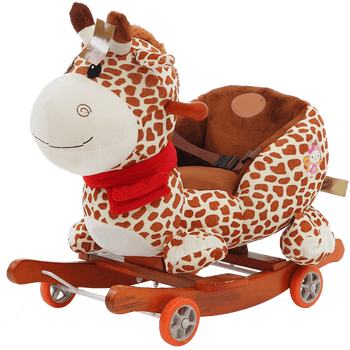 木马 摇摇车 婴儿玩具周岁生日礼物 升级款-长颈鹿