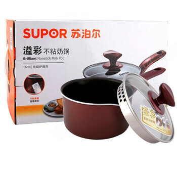 
                                        苏泊尔（SUPOR） PT16K1不粘奶锅 复底加厚锅底煮面锅 婴儿锅汤锅16cm                