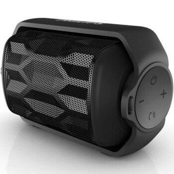 
                                        飞利浦(PHILIPS)BT2200B Shoqbox MINI便携式无线蓝牙音箱 运动户外防水音响 免提通话 小金刚低音炮                