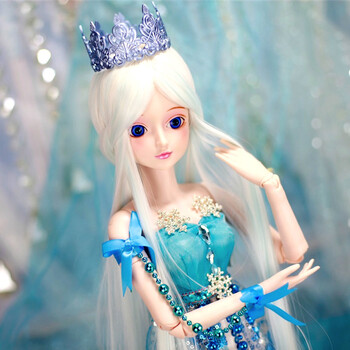 叶罗丽 夜萝莉仙子冰公主洋娃娃关节大号可换装娃娃女孩玩具60cm 冰