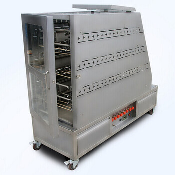 商用全自动链条式烤串机 肉串烘烤机钢化玻璃烤肉串机