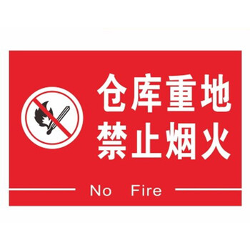仓库重地严禁烟火小心有电标识警示牌配电箱用电安全提示贴纸 如图