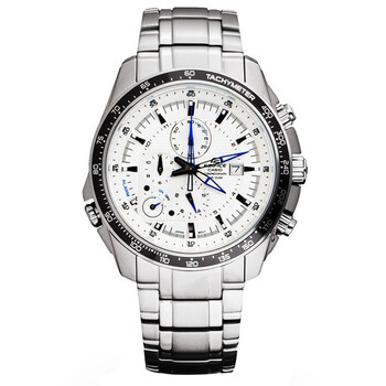 卡西欧(casio)手表 edifice系列时尚三眼钢链石英男表ef-545d-7a