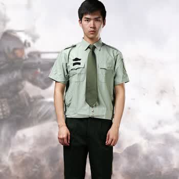 shenxin短袖衬衣商务衬衣军绿色打底短袖 武常服 180/104-108
