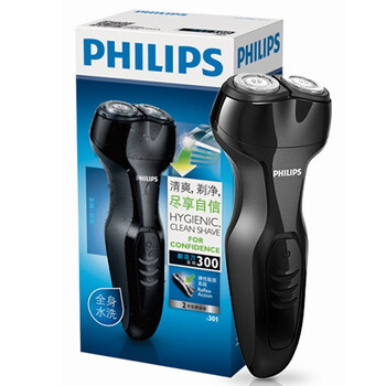 
                                        
                                                            飞利浦（PHILIPS）男士电动剃须刀全身水洗剃胡刀胡须刀刮胡刀S301/02                