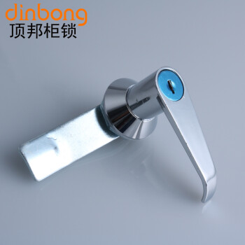 dinbong MS303-1-2把手锁 配电箱控制柜锁 执手消防门锁按钮锁 钥匙型