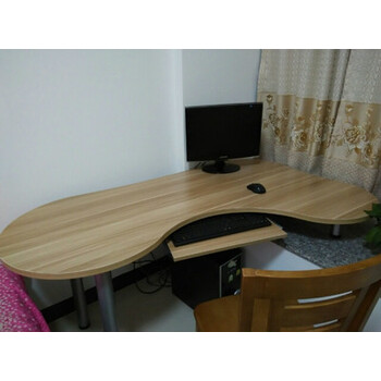 电脑桌书桌写字台弧形桌卧室书桌艺术书桌家用转角电脑桌 1.