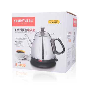 
                                        
                                                            金灶（KAMJOVE） 烧水壶不锈钢电热水壶 全钢电茶壶 烧水自动断电 E-400                