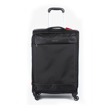 roncato 龙卡多 男士黑色拉杆箱 商务行李箱可登机 360度转轮海关锁