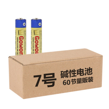 Gowone 购旺 出口耐用型 不可充电环保碱性电池 批发量贩装AA 7号电池LR03 60节一盒
