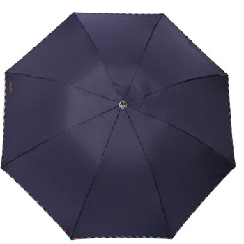 
                                        
                                                            天堂伞 三折晴雨伞碰击布拒氺男女经典商务伞57cm*8骨 307E1#包边深藏青                