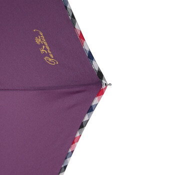 
                                        
                                                            天堂伞 三折晴雨伞碰击布拒氺男女经典商务伞57cm*8骨 307E2#包边深紫                
