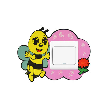 一品尚居 开关贴 夜光 卡通 儿童开关贴 开关套 泡沫开关贴 小蜜蜂