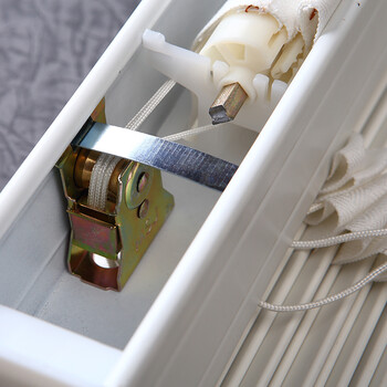 GRACEBLINDS 高档防水百叶窗转棒式办公室卧百叶帘卫生间仿木百叶窗帘厕所窗帘定制 叶片50mm+梯绳