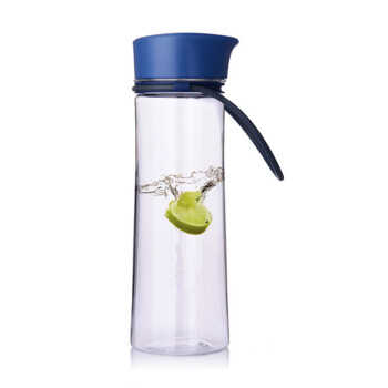 MiGo户外茶滤塑料水杯 提绳运动杯子 蓝色 470ml