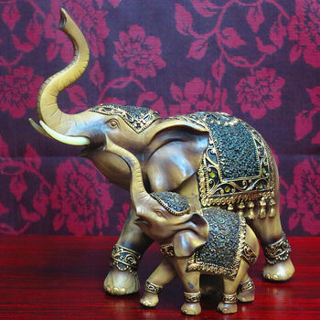 泰国大象摆件 泰式家居装饰工艺品 东南亚风格创意礼品 结婚礼物 nyj1