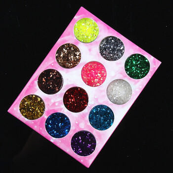 甲油胶丝绒甲贝壳粉鱼子酱菱形闪粉饰品 12色1毫米小亮片_现价-1元