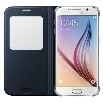 三星（samsung）S6 原装智能保护套/智能保护壳 皮套适用于三星9200 星钻黑