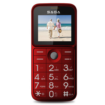 传奇(SAGA) A820 移动/联通2G老人手机 双卡双待 红