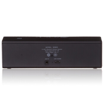 dostyle SD803 2.0双声道蓝牙音箱 NFC 免提通话 黑色【含保护套】