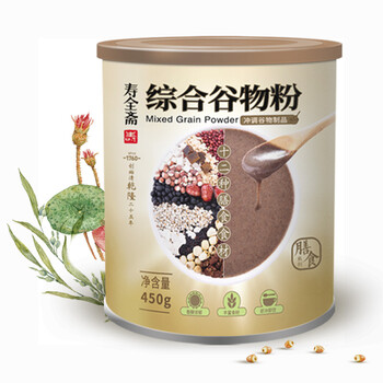 寿全斋 早餐冲饮谷物粉代餐粉 红豆薏米五谷粉 冲调谷物制品共450g