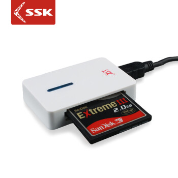 SSK飚王 SCRM016 闪灵II代四合一读卡器 支持SD\CF\TF等手机相机内存卡