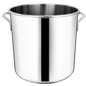 
                                        德勒1.6 不锈钢大汤桶商用带盖50cm 加厚圆水桶饭桶锅 多用桶50X50X1.6                
