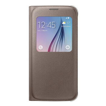 三星（samsung）S6 原装智能保护套/智能保护壳 皮套适用于三星9200 星钻黑