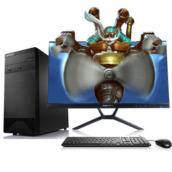 
                                        联想（Lenovo） 家悦3005 家用办公台式电脑 四核E2-7110 4G 500G 主机+20英寸显示器                