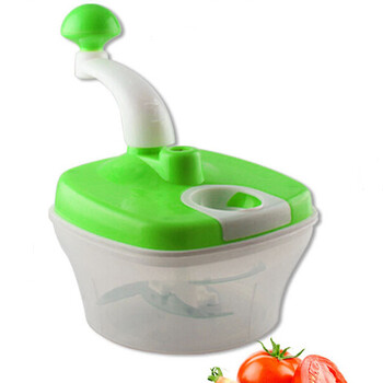 
                                        普润（PU RUN） 普润 双驱四刀家用手动绞肉碎菜机大容量 绞菜器多功能搅蒜机蒜泥机                