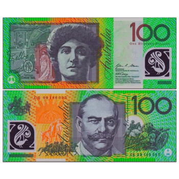 喜腾腾】大洋洲-全新UNC 澳大利亚澳元钱币2008-14年外国塑料钞外国钱币 