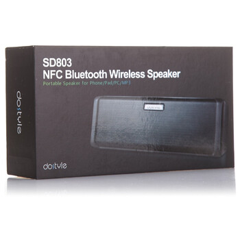dostyle SD803 2.0双声道蓝牙音箱 NFC 免提通话 黑色【含保护套】
