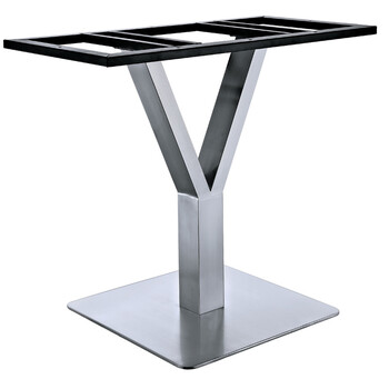 不锈钢底盘y形桌腿 西餐台脚 酒店餐桌脚 西餐厅金属 餐桌腿火锅