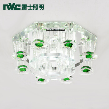 
                                        雷士照明LED吸顶灯现代简约LED过道灯 玄关灯 阳台灯具 走廊水晶灯EVX9013                