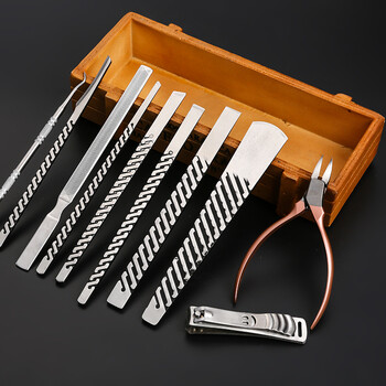 修脚刀工具 锻打锋钢10件套甲沟嵌灰指甲专用扦脚刀鹰嘴嵌