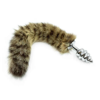 噜哆哆 情趣性玩具女用男用金属狗尾巴夫妻调情另类生活用品 小螺纹