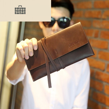 新款韩版男士手拿包 潮男手包时尚信封包手抓包女小包手机包 收藏店铺