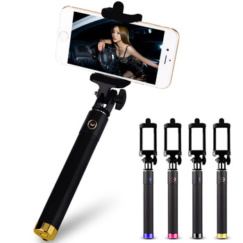 
                                        萝莉 铝合金自拍杆手机神器自拍棒适用于苹果iphone5S/6/Plus三星小米支架 铝合金蓝牙-粉色                