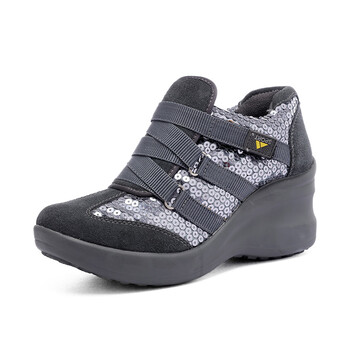 万里 反季促销女鞋真皮内增高磨术贴运动休闲鞋z62681 z62691 37