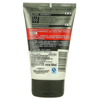 【京东超市】欧莱雅（LOREAL）男士抗皱活肤洁面膏 100ml