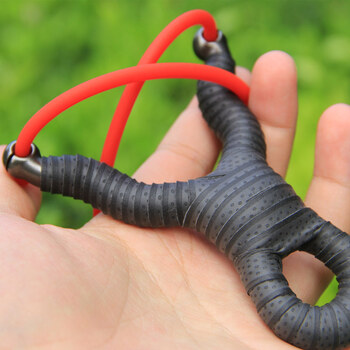 e恒阔钛钢440c反曲铁手弹弓 反曲单股卡球弹弓 户外精准不锈钢弹弓子