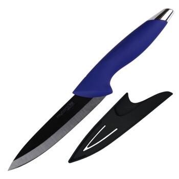 美瓷（MYCERA）黑陶瓷辅食刀具 5寸万用刀 切水果刀 西瓜刀（蓝色）N5S-B