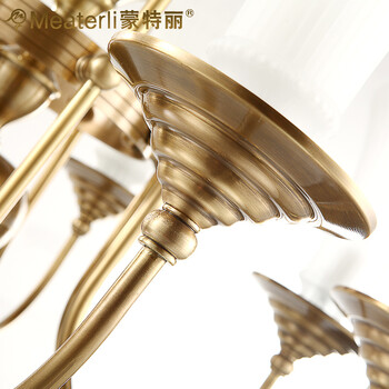 蒙特丽 客餐厅卧室吊灯 TDX3 欧式全铜灯具(B) 型号TT62-8头